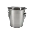 image of Steelite GW26203 Wine Bucket, 8.0" x 7.625", Holds 1 Bottle, Non‑Insulated Stainless Steel - 3/Case