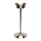 image of Steelite GW695018 Wine Bucket Stand, 9.9" x 21.75" Silver Stainless Steel, Dishwasher Safe - 6/Case