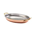 image of Steelite GWSSD30C Oval Bowl, 14.25" X 8.25" X 2.0" Copper Stainless Steel, Hand Wash Only - 3/Case