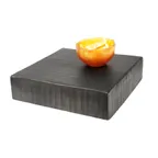 image of Steelite KMK1006ES - 12" x 12" x 3" Resin Riser/Box, Black Finish, Flip‑Open, Height Up To 4"