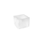 image of Steelite KMK2533SH - White Resin Riser/Box, 4" x 4" x 4" Cube, Smooth Flip-Open Design, 6/Case