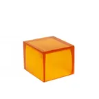 image of Steelite KMK2534TG Riser/Box, 6" L x 6" W x 6" H, Tangerine Resin, 5"-8" Height, 1-2 Steps - 2/Case
