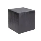 image of Steelite KMK2535ES Resin Black Cube Riser/Box, 8"L x 8"W x 8"H Square, Flip‑Open, 2/Case