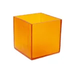 image of Steelite KMK2535TG - 8" Resin Riser/Box, Tangerine Orange, 8" L x 8" W x 8" H, Square 5"-8" - 2/Case