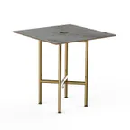 image of Steelite MGCCVS01GBXX Mogogo Buffet Solutions Clix Table, 30x30, grey slate BHP laminate top