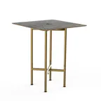 image of Steelite MGCCYS01GBXX Mogogo Buffet Solutions Clix Table, 30" Square, 36"H, Grey Slate BHP Laminate Top