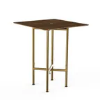 image of Steelite MGCCYS01WBXX Mogogo Buffet Solutions Clix Table, 30" Square, 36"H, Bengali Mango Wood BHP Laminate Top