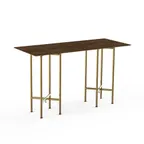 image of Steelite MGCCZG01WBXX 72" x 30" x 42"H Rectangular Bar Height Table, Bengali Mango Wood BHP Laminate Top