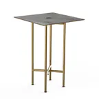 image of Steelite MGCCZS01GBXX Mogogo Buffet Solutions Clix Table, 30x30, 42H, Grey Slate BHP Laminate Top