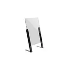 image of Steelite MGCDVO02CSAS Sneeze Guard 20" x 35-1/2" Clear Acrylic 6" Opening, Steel Frame, 19-24" Width