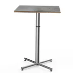 image of Steelite MGCPBS01GSXX 30x30 42H Square Grey Slate BHP Laminate Bamboo Core Bar Table