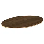 image of Steelite MGSPOLHW0101 Oval Bengali Mango Wood Table Top, 42.5x30 inches, BHP High Pressure Laminate
