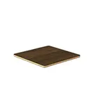 image of Steelite 18x18 Square Buffet Table Top, Made of Solid Mango Wood, Brown Finish