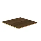 image of Steelite MGSPOLHW0301 Square Bengali Mango Wood Table Top, 24" x 24", BHP High Pressure Laminate