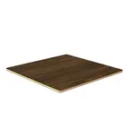 image of Steelite MGSPOLHW0401 Square Bengali Mango Wood Table Top, 30" x 30", BHP High Pressure Laminate