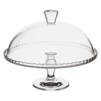image of Steelite P95200 Cake Stand - 12.75"×10.25" Glass 10-12" H 12-13" Ø Pasabahce Dishwasher‑Safe - 2/Case