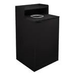 image of Flash Furniture GC-M-196-BLK-GG Outdoor/Indoor Trash Receptacle