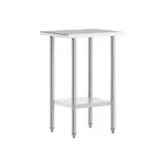 image of Flash Furniture NH-WT-2418-GG 72" Open Base Work Table w/ Undershelf & Casters - without Backsplash