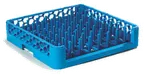 image of Carlisle ROP14 OptiClean Dishwasher Rack, full size, blue, 2-15/16"H pegs, polypropylene