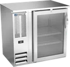 image of Beverage Air BBN36HC-FG-S Back Bar Cooler 36" W x 26-3/8" D x 34" H 8.43 cu ft Glass Door R290 115V