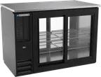 image of Beverage Air BBN48HC-F-GS-PT-B Pass‑Thru Cooler 48×27‑7/8×34" 12.6cu Blk 4 Doors 1/2‑Barrel Keg R290