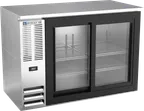 image of Beverage Air BBN48HC-F-GS-S 48" x 34" Bar Cooler,12.6 cu ft, Glass Doors,R290 Refrigerant,1/4 HP115V
