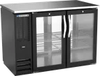 image of Beverage Air BBN48HC-FG-PT-B Cooler, 48"W x 26-1/8"D x 34"H, 12.56 Cu Ft, 4 Glass Doors, Black, R290