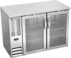 image of Beverage Air BBN48HC-G-S Back Bar Cooler 48"W×26-3/8"D×34"H 12.56 cu ft 2‑Door LED R290 1/4 HP 115V