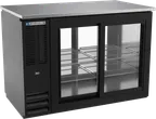 image of Beverage Air BBN48HC-GS-PT-B Pass-Thru Cooler, 48" W × 34" H, 12.6 Cu Ft, Black Top, 4 Doors, R290