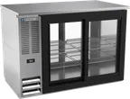 image of Beverage Air BBN48HC-GS-PT-S Bar Cooler 48"×27‑7/8"×34" 12.56 cu ft 4‑Glass Doors R290 115V 1/4 HP