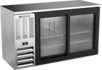 image of Beverage Air BBN58HC-F-GS-S Cooler, 58"W x 34"H x 25"D, 14.8 cu ft, Glass Doors, R290, 1/3 HP, 115V