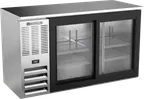 image of Beverage Air BBN58HC-GS-S Cooler, 58" W x 25-1/4" D x 34" H, 14.8 Cu Ft, Stainless, Doors, LED, R290