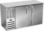 image of Beverage Air BBN58HC-S Back Bar 58"W x 26"D x 34"H 14.8cuft 2 Doors LED R290 Left‑Side Mount 115V