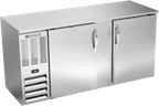 image of Beverage Air BBN68HC-F-S Cooler, 68"W x 26"D x 34"H, 18.2 cu ft, 2 Doors, Steel LED R290 1/3 HP 115V