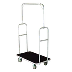 image of Forbes Industries 2431 Economy Luggage Cart w/ Carpeted Steel Deck