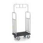 image of Forbes Industries 2479 Specialty Luggage Cart w/ Carpeted Deck