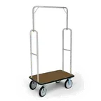 image of Forbes Industries 2496 Economy Luggage Cart w/ Carpeted Deck