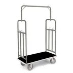 image of Forbes Industries 2499-DT Specialty Luggage Cart w/ Carpeted Deck, (4) Utility Hooks