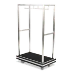 image of Forbes Industries 2505DB-SS Specialty Luggage Cart, Polished Stainless Steel