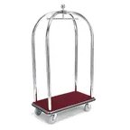 image of Forbes Industries 2522-DT Birdcage Luggage Cart w/ Carpeted Deck
