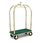 image of Forbes Industries 2538-DT Birdcage Luggage Cart w/ Carpeted Deck