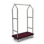 image of Forbes Industries 2543-DT Specialty Luggage Cart w/ Carpeted Deck