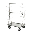 image of Forbes Industries 2569 Ski Transport Cart w/ Two Cross Support Bars with Gussets