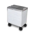 image of Forbes Industries 3720 Glacier Outdoor Ice Restock Cart w/ Deep Insulated Ice well with Drain
