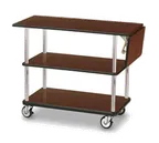image of Forbes Industries 4542 Standard Service Cart w/ (3) Laminated Shelves, (1) Drop Leaf