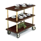 image of Forbes Industries 5530 Service Cart w/ (3) Wood Veneer Shelves