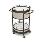image of Forbes Industries 5539 Traditional Service Cart w/ (3) Shelves and Drop Leaf