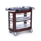 image of Forbes Industries 5565 Service Cart w/ (1) Shelf and Drop Leaf, Avonite Top