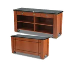 image of Forbes Industries 5986 Waiter's Station w/ (3) Drawers and (2) Shelves, Avonite Top
