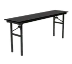 image of Forbes Industries 600-1896B-### 600 Series Training Folding Table, Rectangular, 18" x 96" x 30"H, Laminate Surface, Plywood Core